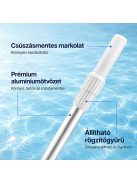 Teleszkópos rúd medence tisztító hálóhoz LMTH-01 2x180 cm, 0,8 mm, ezüst