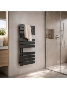   Solaro Design törölközőszárító radiátor 1000x500 mm fekete