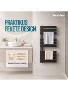 Solaro Design törölközőszárító radiátor 1000x500 mm fekete