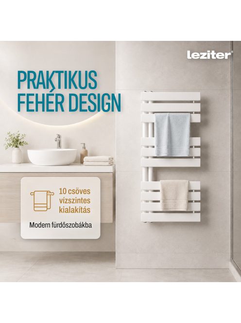 Solaro Design törölközőszárító radiátor 1000x500 mm fehér