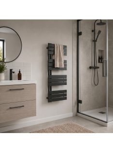   Solaro Design törölközőszárító radiátor 1200x500 mm fekete