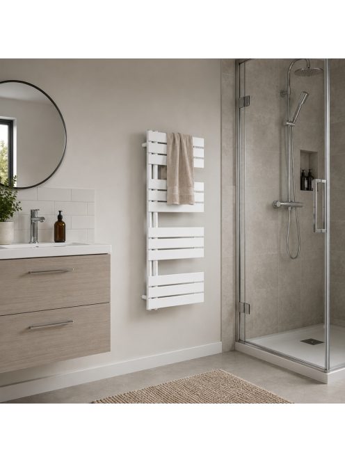 Solaro Design törölközőszárító radiátor 1200x500 mm fehér