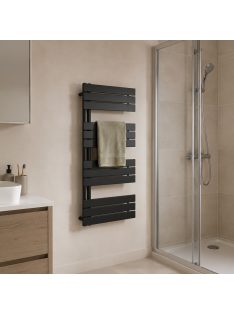   Solaro Design törölközőszárító radiátor 1200x600 mm fekete