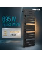 Solaro Design törölközőszárító radiátor 1400x500 mm fekete