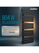 Solaro Design törölközőszárító radiátor 1400x600 mm fekete