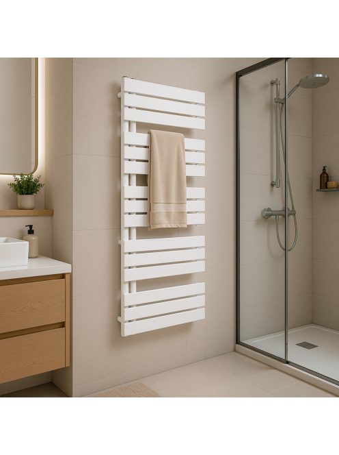 Solaro Design törölközőszárító radiátor 1400x600 mm fehér