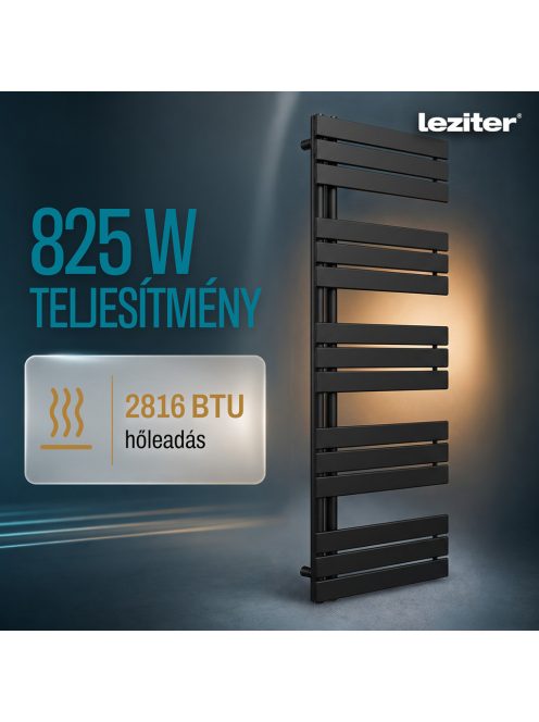 Solaro Design törölközőszárító radiátor 1600x600 mm fekete
