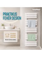 Solaro Design törölközőszárító radiátor 1600x600 mm fehér