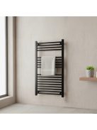 Egyenes törölközőszárító radiátor 1000x500 mm fekete