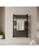 Egyenes törölközőszárító radiátor 1000x600 mm fekete