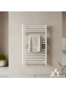 Egyenes törölközőszárító radiátor 1000x600 mm fehér