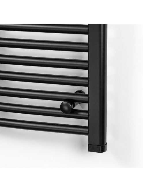 Íves törölközőszárító radiátor 1400x500 mm fekete