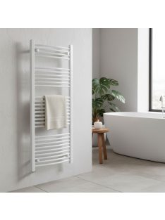 Íves törölközőszárító radiátor 1400x600 mm fehér