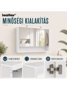 Luna 120 felső tükrös szekrény winston tölgy