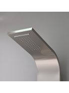 Alegro Silver hidromasszázs zuhanypanel, rozsdamentes acél