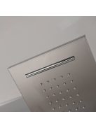 Alegro Silver hidromasszázs zuhanypanel, rozsdamentes acél