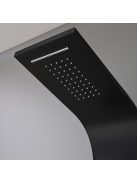 Alegro Black hidromasszázs zuhanypanel, rozsdamentes acél