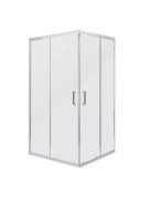 Malibu SQ 100x100 szögletes zuhanykabin zuhanytálca nélkül