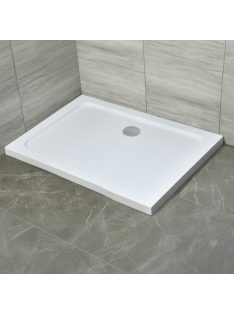   Modena Slim aszimmetrikus szögletes akril zuhanytálca, 80x100 cm