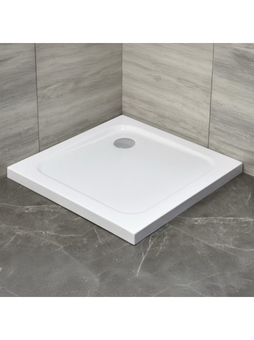 Modena Slim szögletes alacsony akril zuhanytálca 90x90 cm