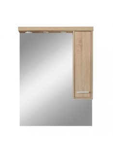 Nerva 75 cm-es tükrös felsőszekrény, Sonoma tölgy