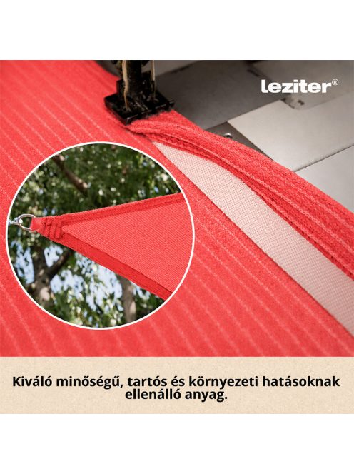 Rana napvitorla négyszög alakú 3x4 m piros