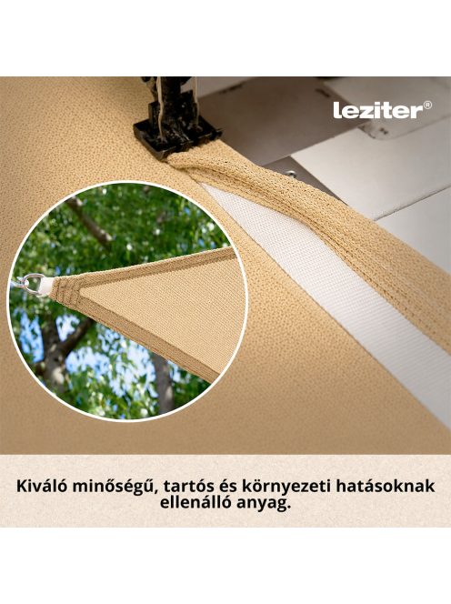 Rana napvitorla háromszög alakú 4x4x4 m bézs