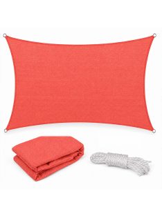 Rana napvitorla négyszög alakú 5x6 m piros