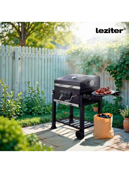 Multifunkciós faszenes kerti grillsütő