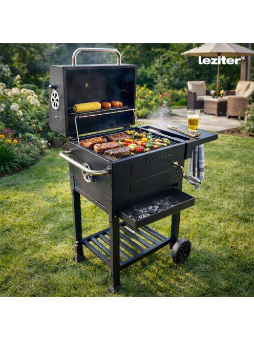 Helix multifunkciós faszenes kerti grillsütő