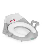 Wc szűkítő ülőke fülekkel puha párnával szürke