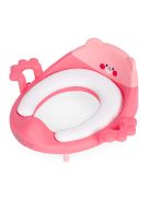 Wc szűkítő ülőke fülekkel puha párnával rózsaszín