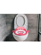 Wc szűkítő ülőke fülekkel puha párnával rózsaszín