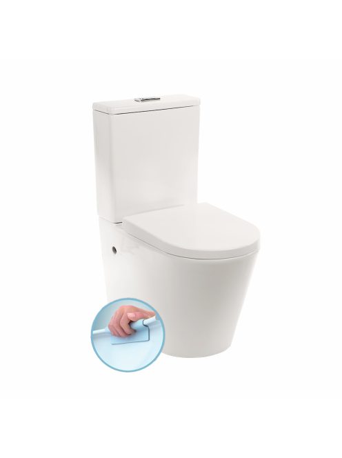 Paulo rimless WC kombi alsó/hátsó kifolyással soft close ülőkével