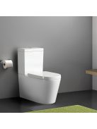 Paulo rimless WC kombi alsó/hátsó kifolyással soft close ülőkével