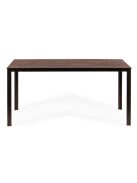 6 személyes kerti asztal 156x78 cm polywood barna