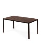 6 személyes kerti asztal 156x78 cm polywood barna