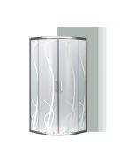 Spirit Bamboo 80x80 cm íves zuhanykabin zuhanytálca nélkül