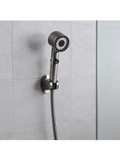 Kori 3 funkciós kézizuhany tömlővel tartóval szürke