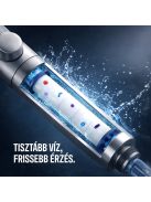 Kori 3 funkciós kézizuhany tömlővel tartóval szürke