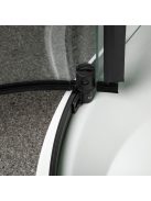 Splash Black 90 íves zuhanykabin zuhanytálca nélkül