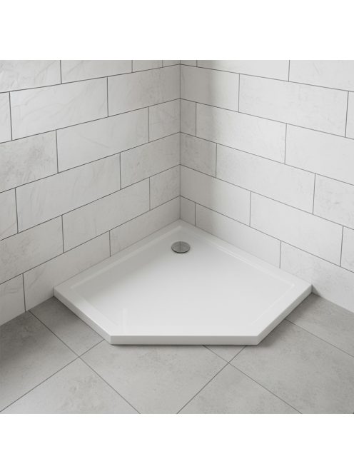 Modena Slim ötszögletű alacsony akril zuhanytálca 90x90 cm