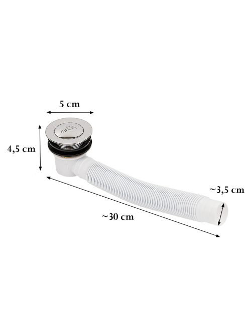 Klik-Klak szifon zuhanytálcához 50 mm