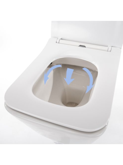 Tina fali rimless WC soft close ülőkével