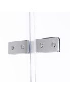 Stuxi Verona Duo 100x100 cm szögletes két csuklóajtós zuhanykabin, 6 mm vízlepergető üveggel, króm