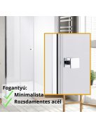 Stuxi Verona Fix 200 cm (100+100) széles csukló zuhanyajtó fix fallal, 6 mm vízlepergető üveggel, króm profillal, 195 cm magas
