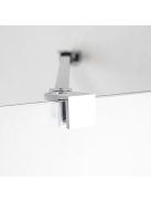 Stuxi Verona Fix 220 cm (100+120) széles csukló zuhanyajtó fix fallal, 6 mm vízlepergető üveggel, króm profillal, 195 cm magas