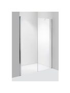 Stuxi Verona Fix 170 cm (100+70) széles csukló zuhanyajtó fix fallal, 6 mm vízlepergető üveggel, króm profillal, 195 cm magas