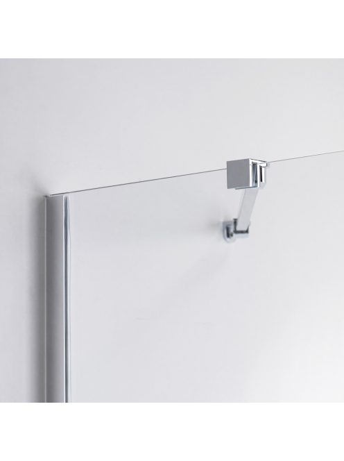 Stuxi Verona 110x80 aszimmetrikus csuklóajtós zuhanykabin 6 mm vízlepergető biztonsági üveggel, króm