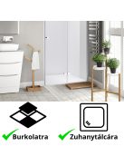 Stuxi Verona 110 cm széles csukló zuhanyajtó, 6 mm vízlepergető üveggel, króm profillal